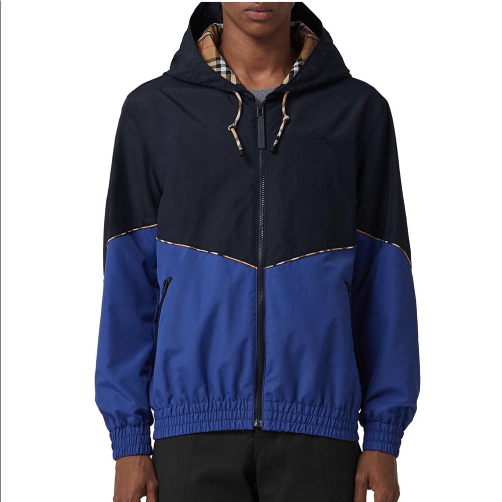 Men's Elworth Hooded Zip-Front Nylon Jacket